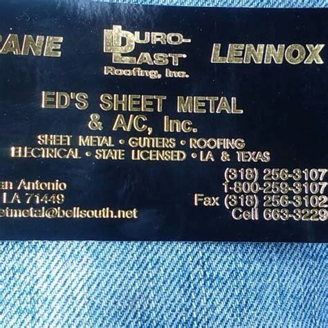 eds sheet metal many la|Ed's Sheet Metal & Air Conditioning .